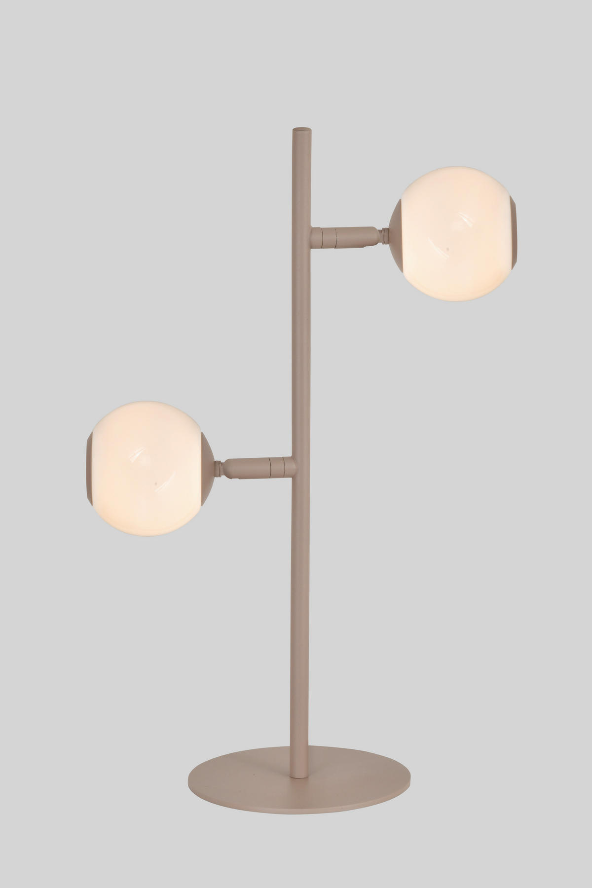 LED-TISCHLEUCHTE Luberon 32,5/49,5/19 cm  - Sandfarben/Schwarzchrom, Design, Glas/Kunststoff (32,5/49,5/19cm)