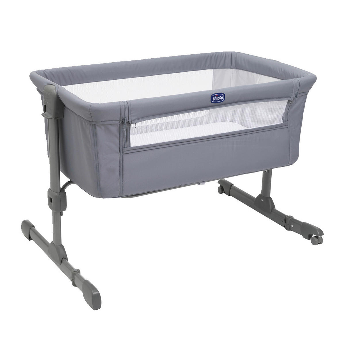 BEISTELLBETT NEXT2ME ESSENTIAL  - Grau, Basics, Textil/Metall (98/65/80/70,5cm) - Chicco