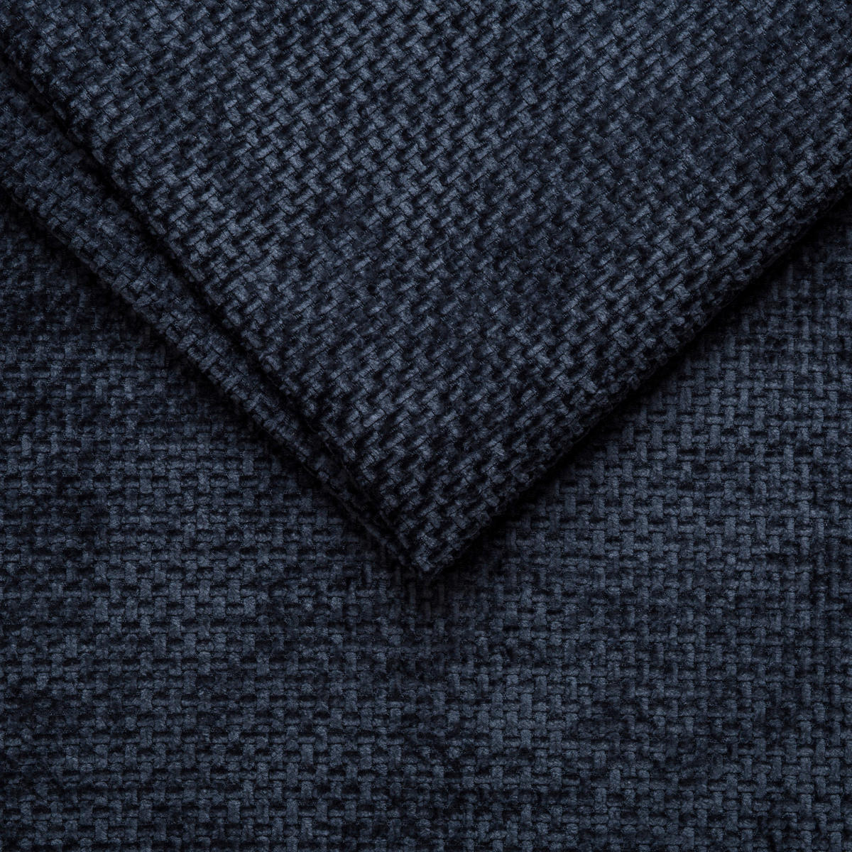 SCHLAFSOFA Struktur Dunkelblau  inkl. Zierkissen, Rückenkissen, Bettkasten, Schlaffunktion, Rücken echt  - Schwarz/Dunkelblau, KONVENTIONELL, Kunststoff/Textil (253/87/102cm) - Xora