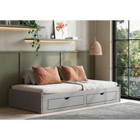 AUSZIEHBETT 90/200 cm Grau  - Grau, Modern, Holz/Holzwerkstoff (90/200cm) - MID.YOU