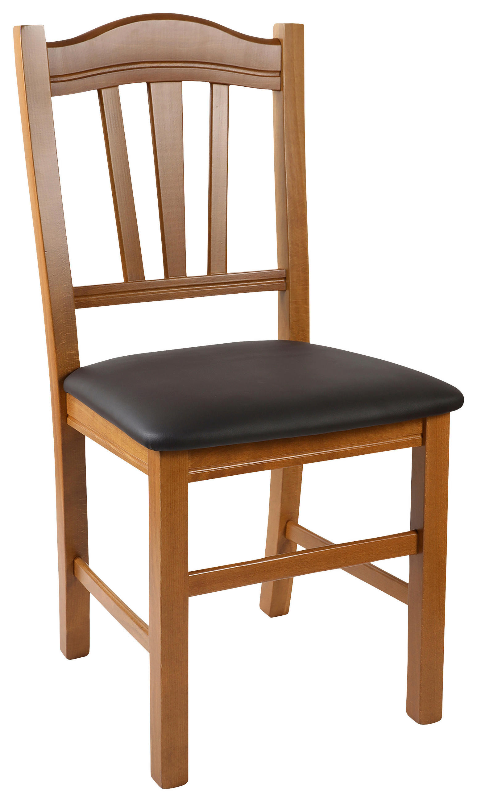 STOL, les, tekstil barve lešnika  - barve lešnika/temno rjava, Konvencionalno, tekstil/les (46/95,5/50,5cm) - Landscape