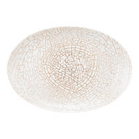 SERVIRNI KROŽNIK  Liberty Krakelee      35/24/1 cm    - bela/barve brona, Basics, keramika (35/24/1cm) - Seltmann Weiden