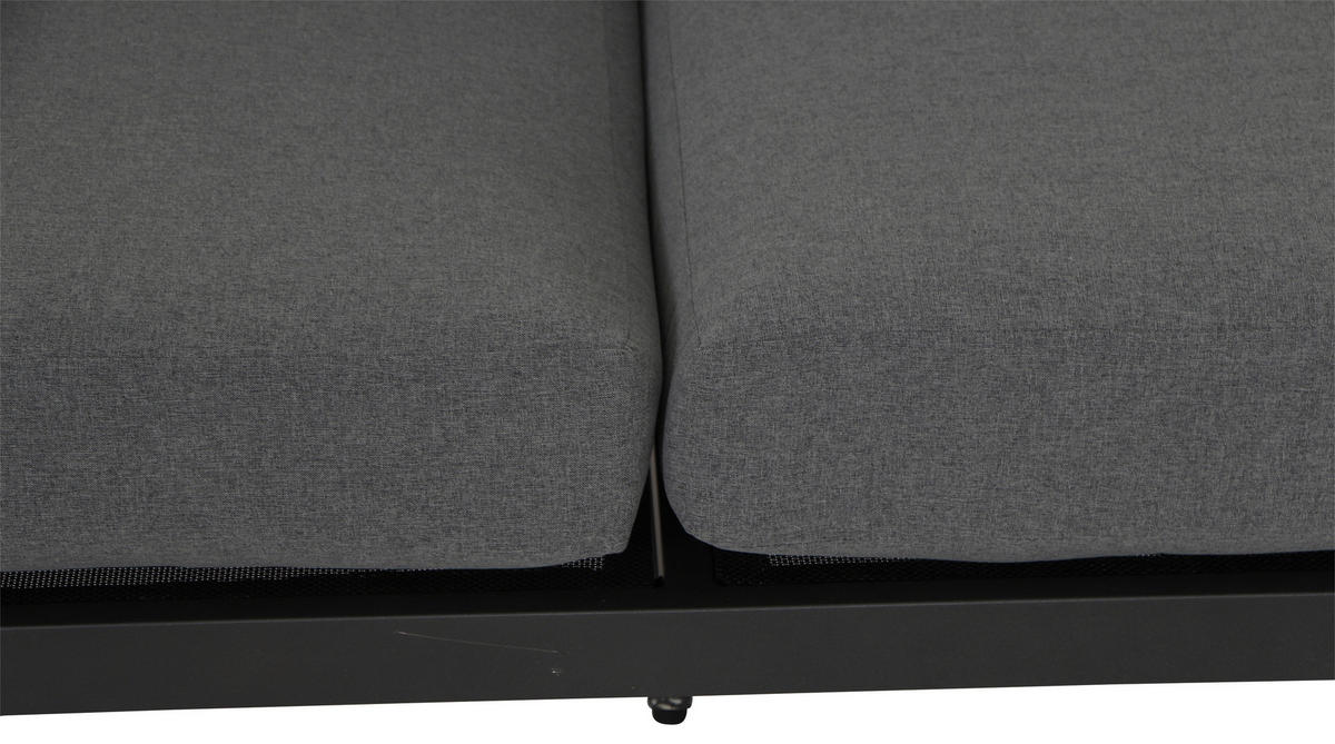 LOUNGESOFA  - Anthrazit/Grau, MODERN, Holz/Textil (175/70/84cm) - Siena Garden