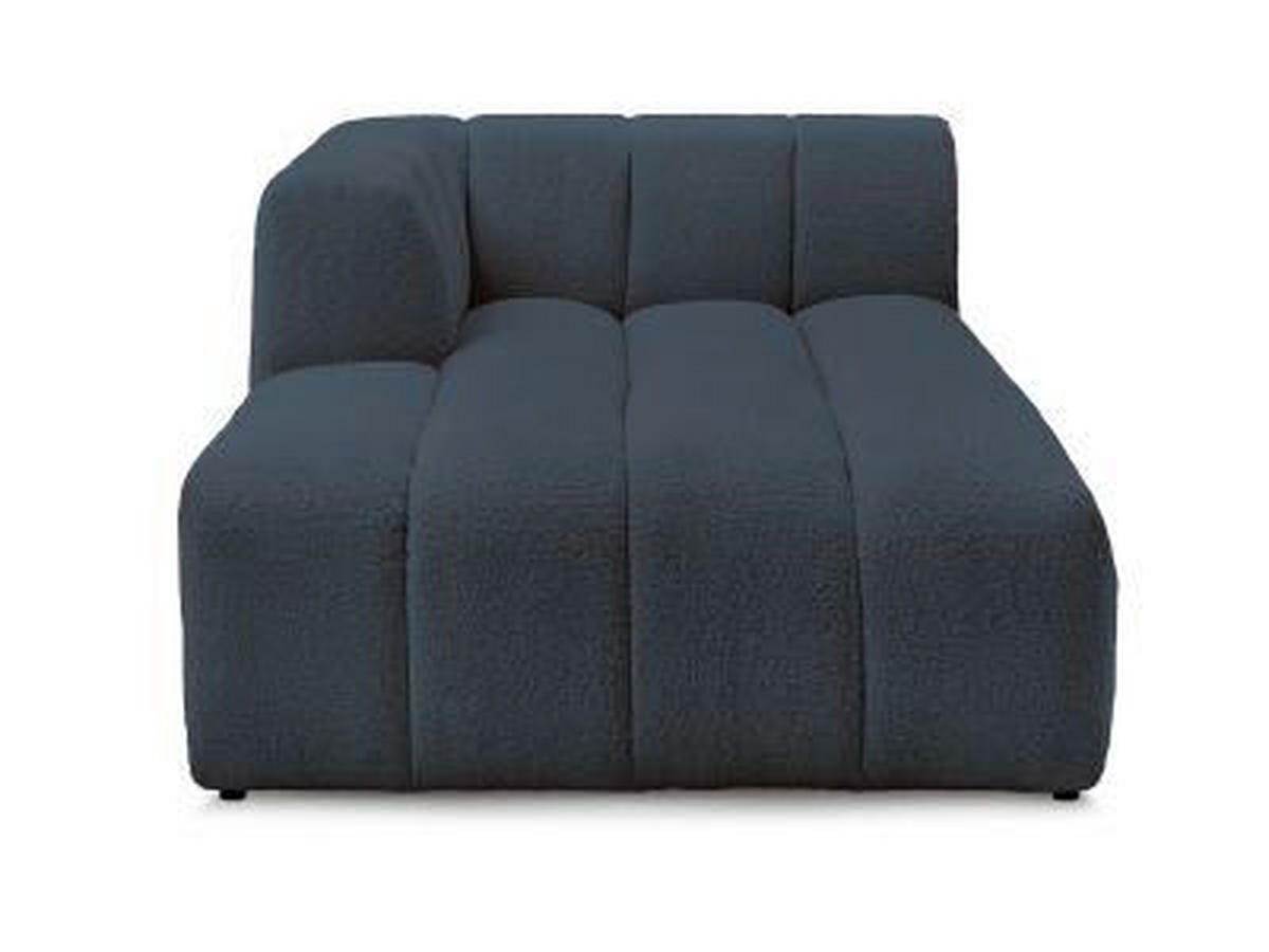 SOFAELEMENT ANNECY Bouclé Dunkelblau  - Schwarz/Dunkelblau, MODERN, Kunststoff/Textil (120/72/170cm)
