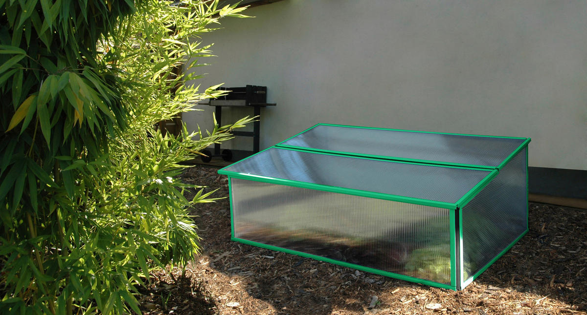 FRÜHBEETKASTEN - Mintgrün, Basics, Kunststoff (97,5/36/57cm)