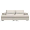 BIGSOFA in Cord Ecru  - Ecru/Schwarz, Design, Textil (223/80/158cm) - Lomoco