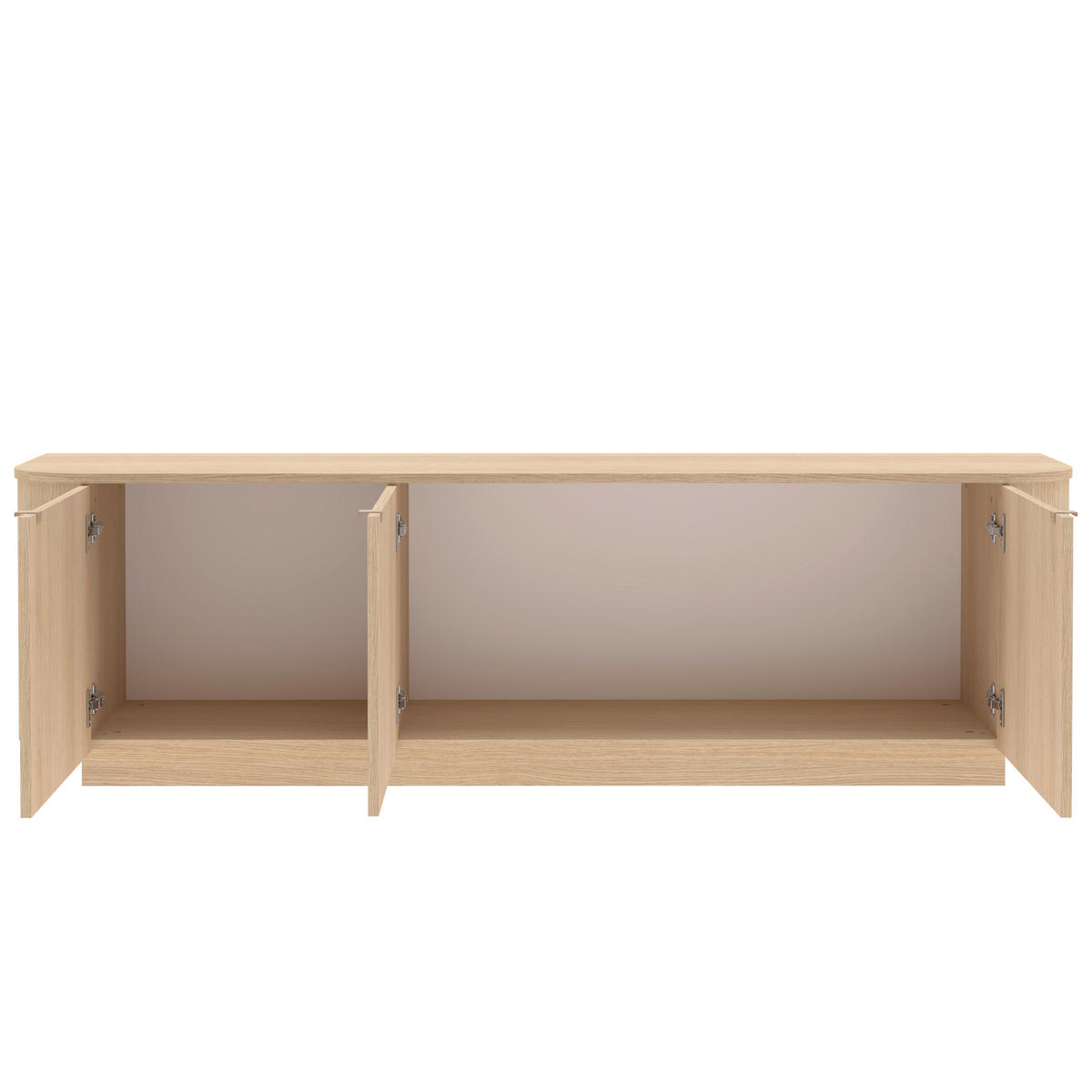 LOWBOARD  181/53/43 cm  - Eichefarben/Beigebraun, Design, Holzwerkstoff/Metall (181/53/43cm) - MID.YOU