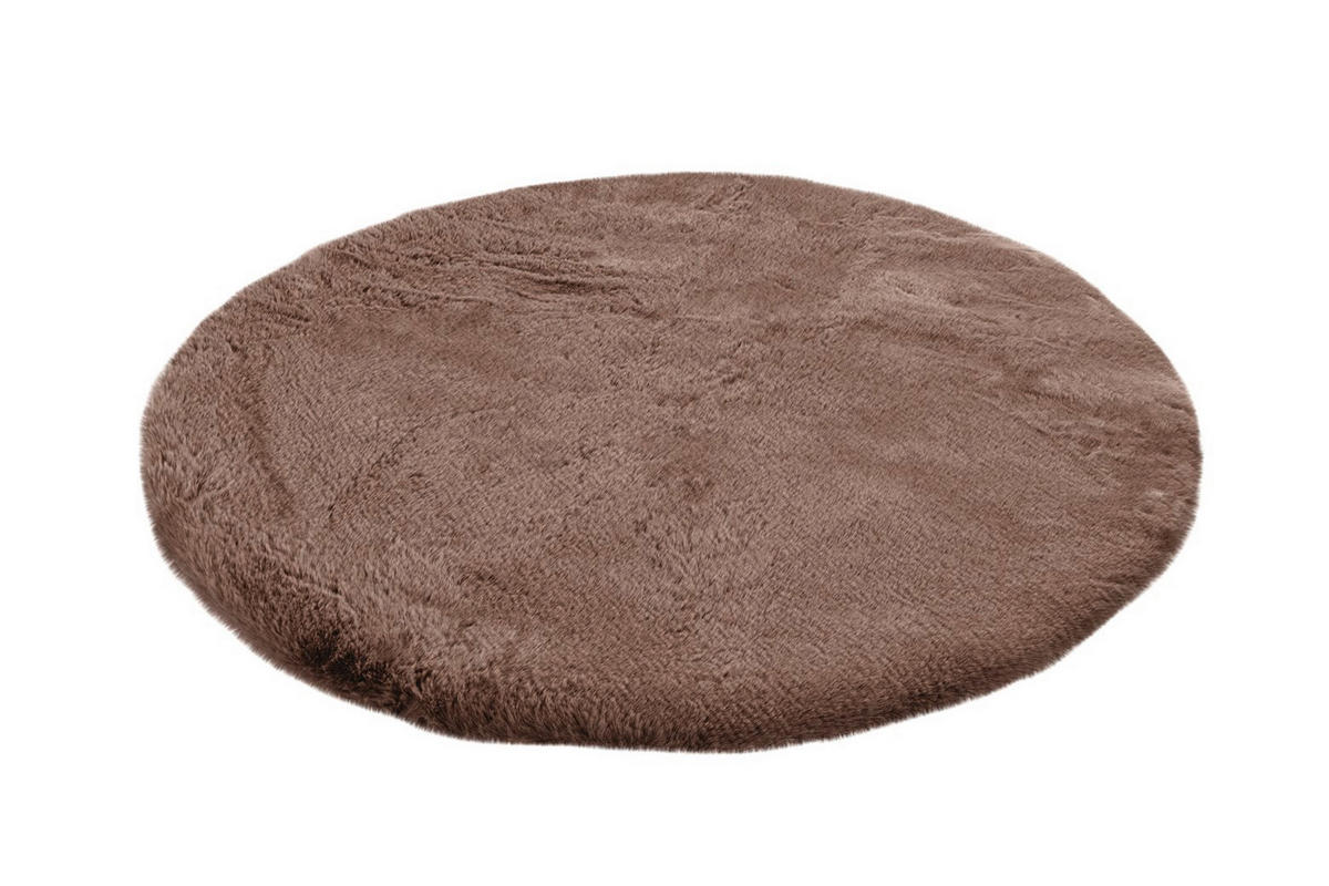 HOCHFLORTEPPICH 100 cm Rabbit 225 Dunkelbeige Beige  - Beige, KONVENTIONELL, Kunststoff (100cm)