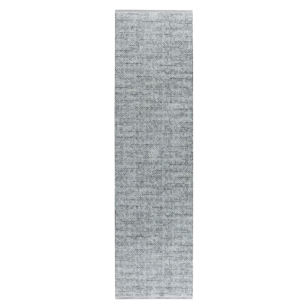 BĚHOUN, 80/300 cm, šedá - šedá - textil