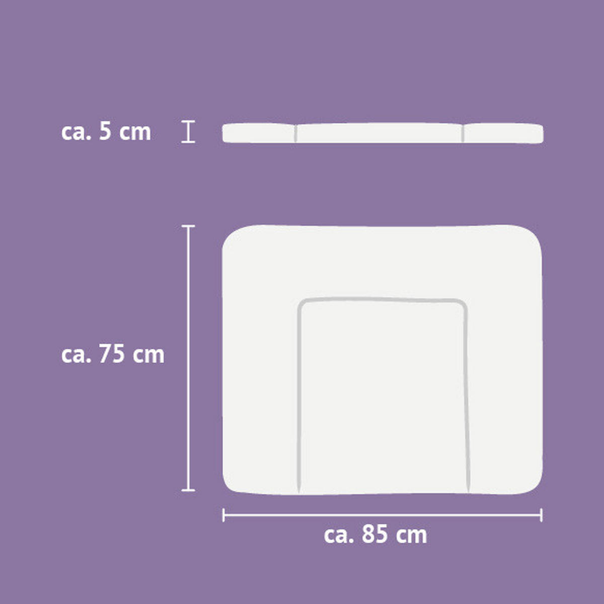 WICKELAUFLAGE 85/75 cm   - Basics (85/75cm) - Träumeland