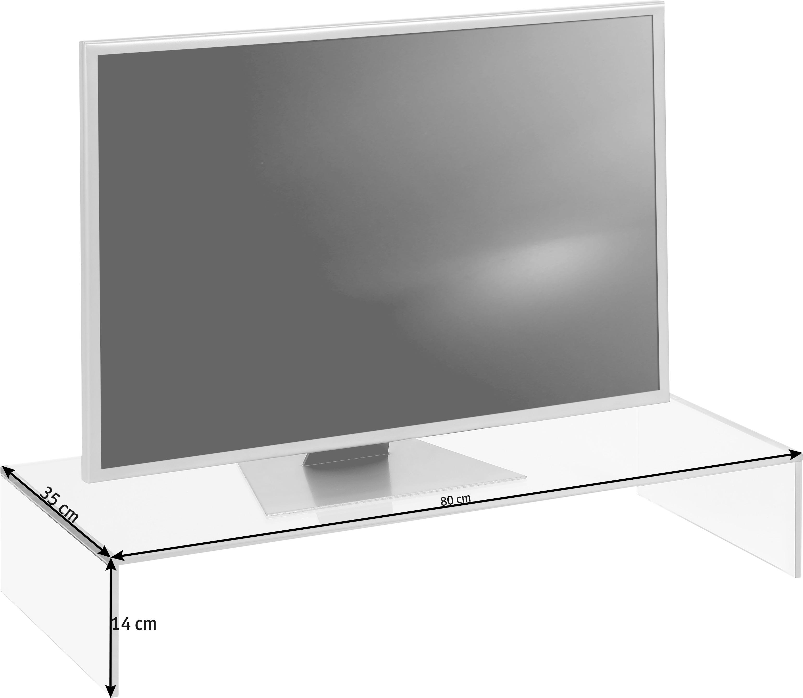 NASTAVAK ZA TV  - prozirna, Dizajnerski, staklo (80/14/35cm) - Boxxx