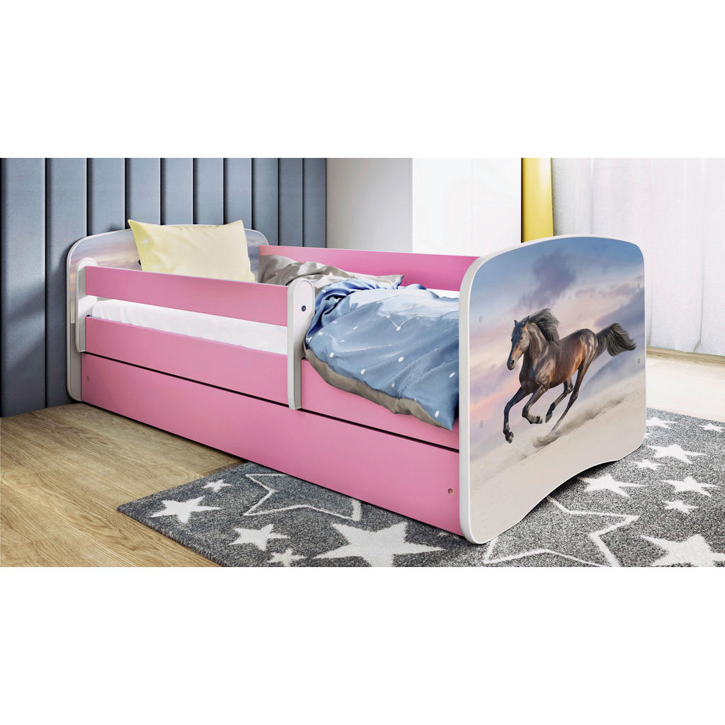 MID.YOU POSTEĽ PRE DETI A MLÁDEŽ 80/160 cm, biela, pink