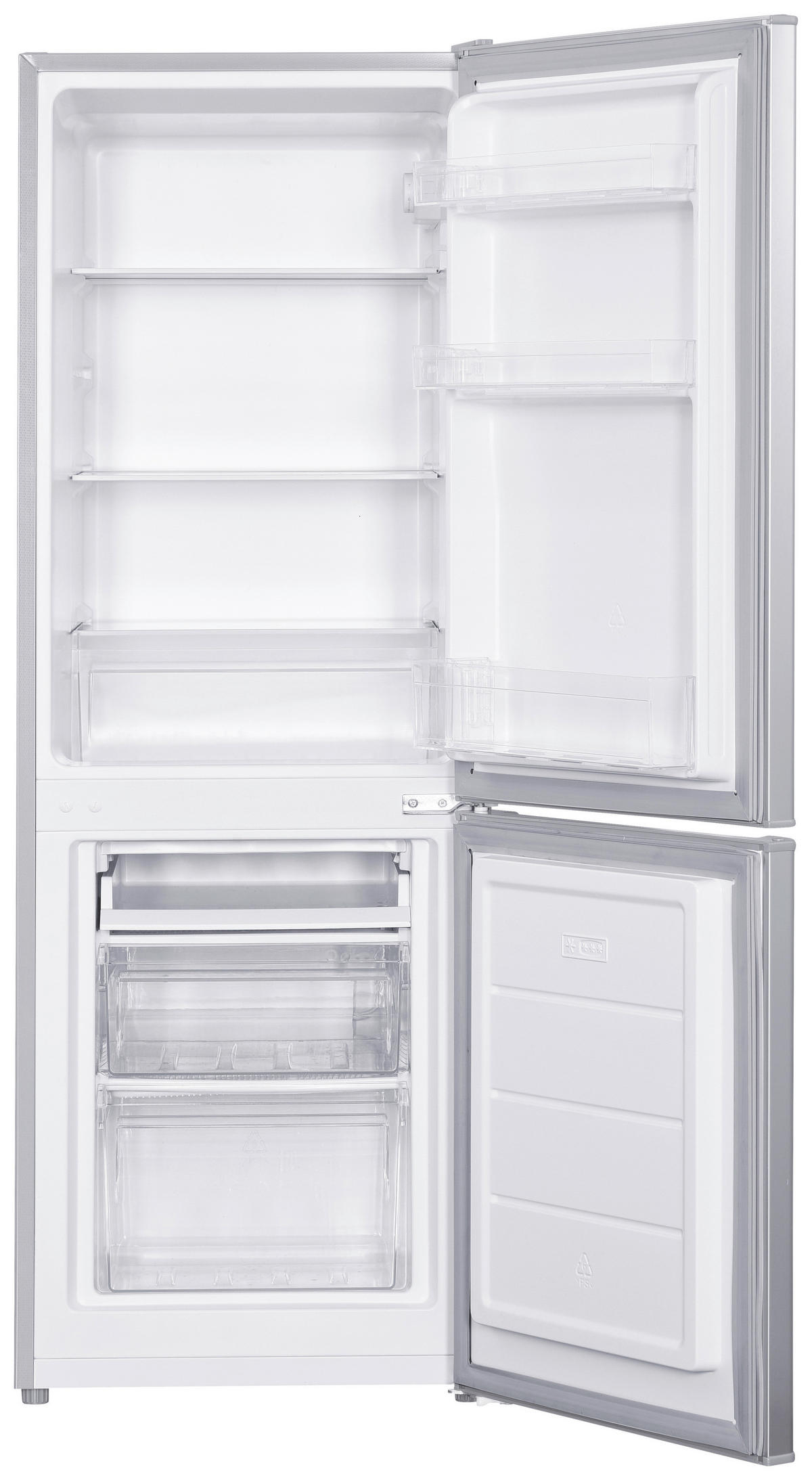 KÜHL-GEFRIER-KOMBINATION KG 240 EIX  - Silberfarben, Basics, Metall (50/142,2/56cm) - PKM