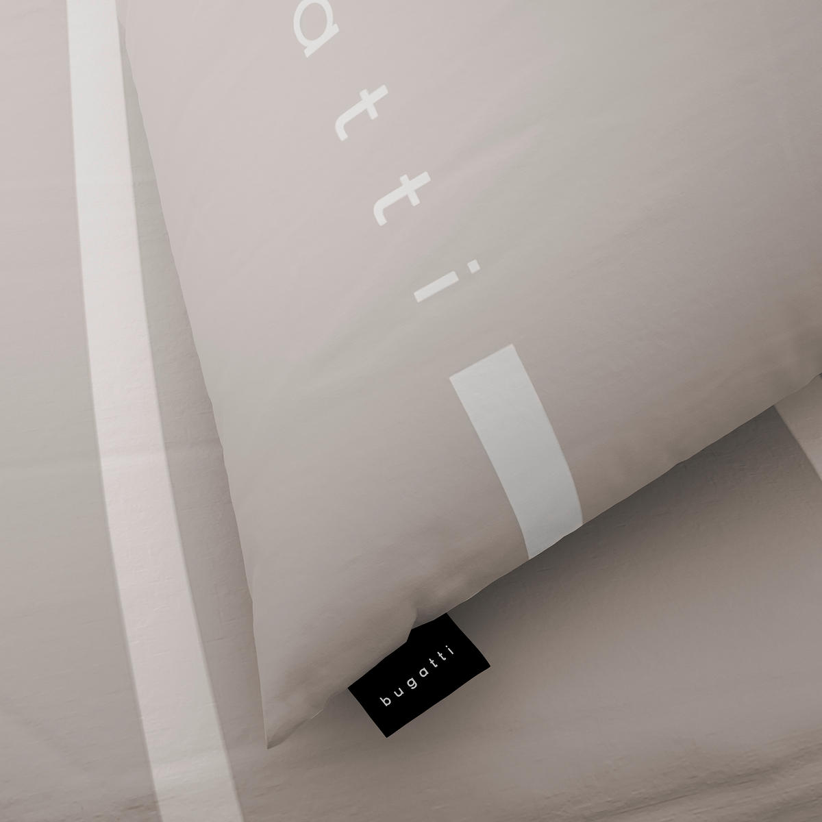 LIZENZBETTWÄSCHE Satin 135/200 cm  - Beigebraun, Basics, Textil (135/200cm) - Bugatti
