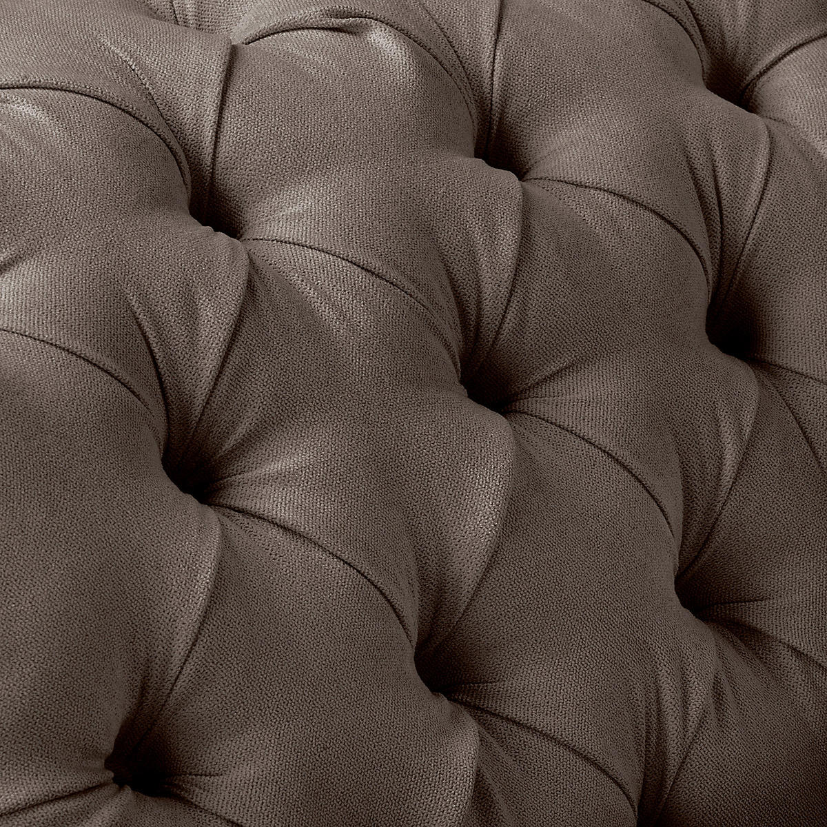 RÉCAMIERE Mikrofaser Graubraun  - Graubraun/Braun, Design, Holz/Textil (185/93/75cm) - Livetastic