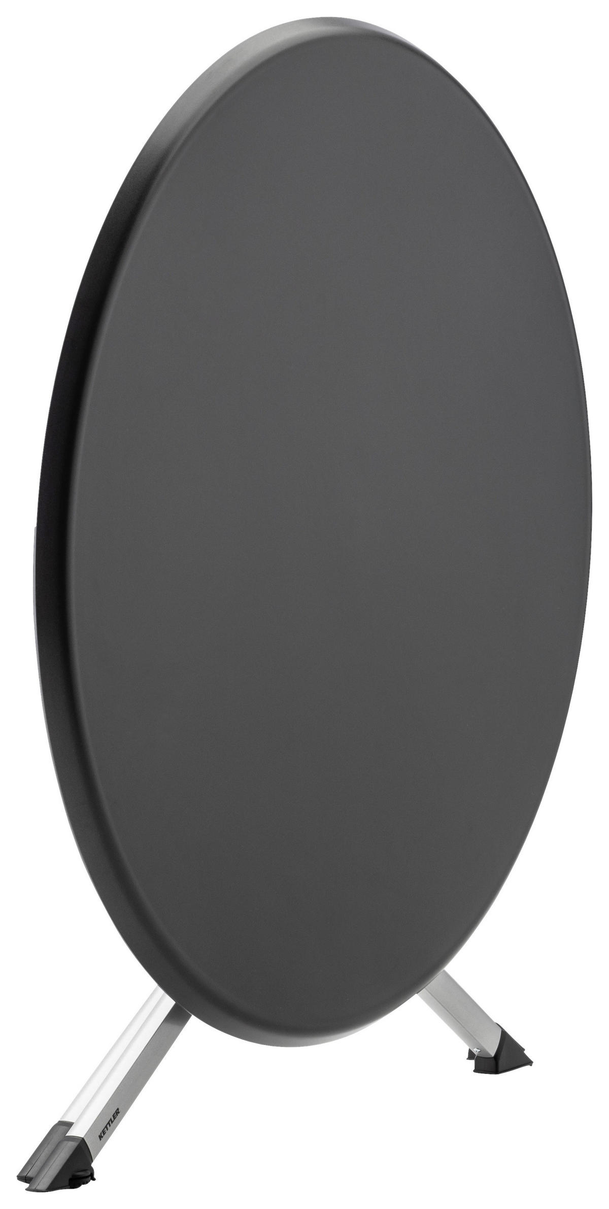 GARTENKLAPPTISCH 115/115/74 cm Metall, Kunststoff rund  - Anthrazit/Silberfarben, Basics, Kunststoff/Metall (115/115/74cm) - Kettler