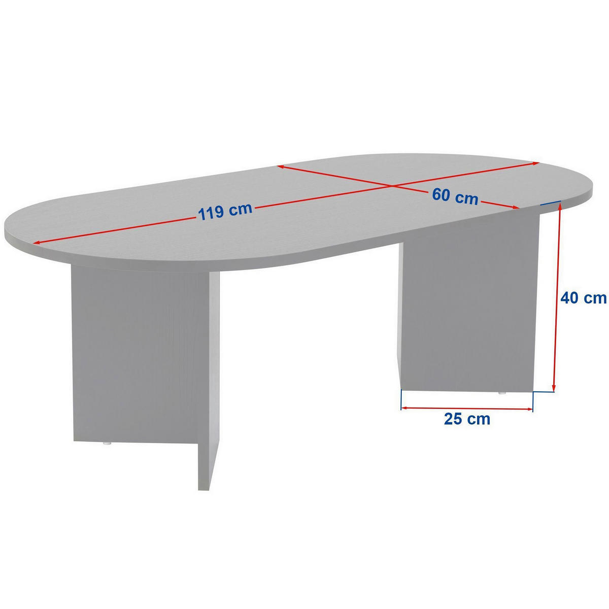 COUCHTISCH Holzwerkstoff   - Elfenbein/Walnussfarben, Design, Holzwerkstoff (119/40/60cm) - MID.YOU