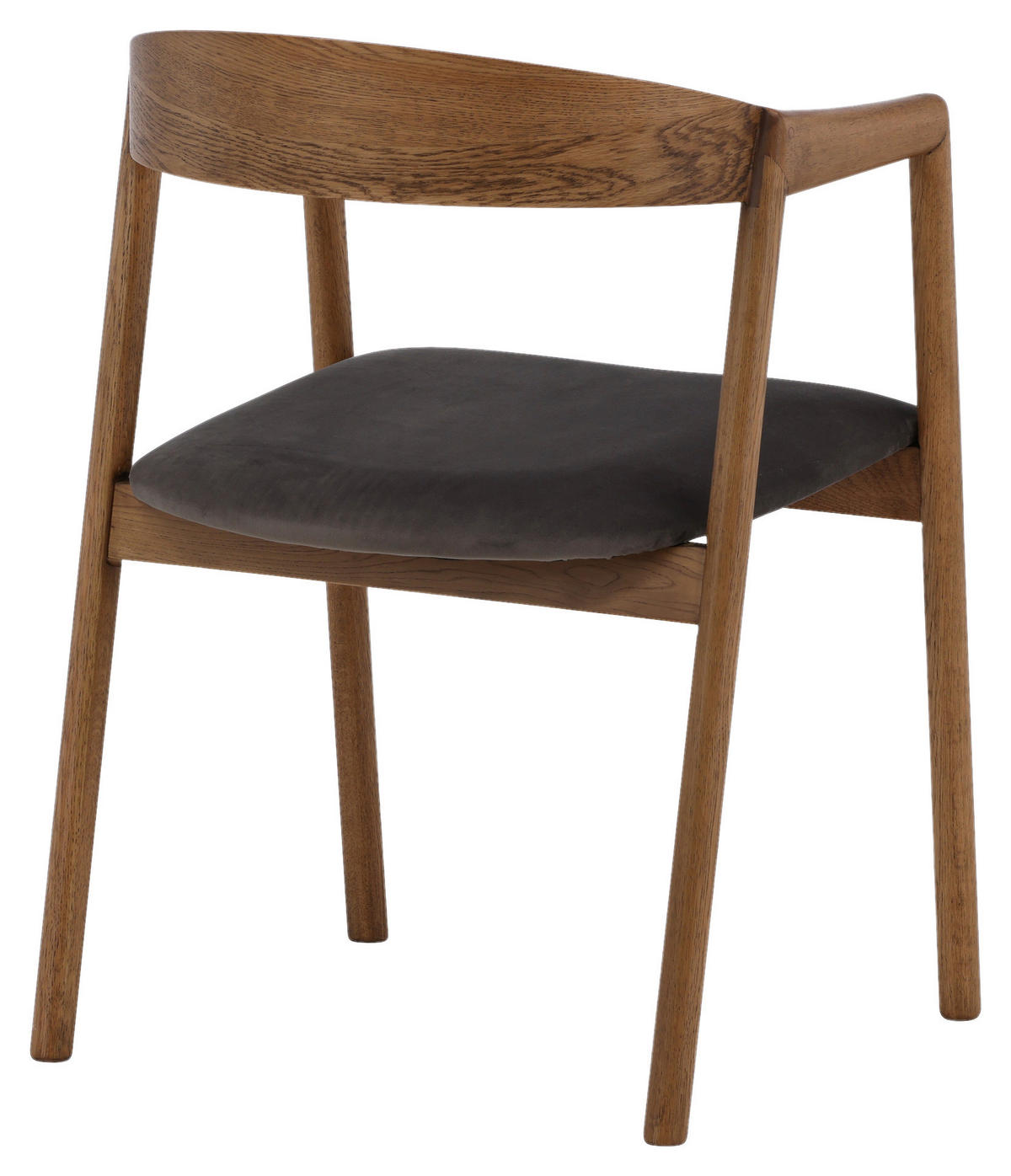 STOLSET 2 styck sammet  - brun/grå, Design, trä/textil (53/76,5/56cm) - Livetastic