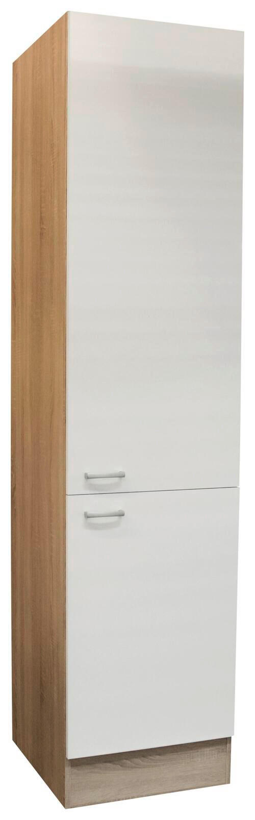 DULAP DE VASE 50/211/56 cm   - argintiu/alb, Basics, plastic/material pe bază de lemn (50/211/56cm) - Xora