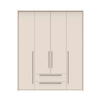 ORMAR SA KLASIČNIM VRATIMA  187/226/60 cm  - Dizajnerski, pločasti materijal/plastika (187/226/60cm)