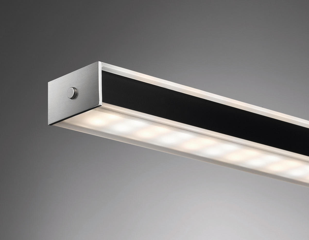ZÁVĚSNÉ LED SVÍTIDLO, 115/7/90 cm - černá/barvy niklu, Design, kov (115/7/90cm) - Fischer & Honsel