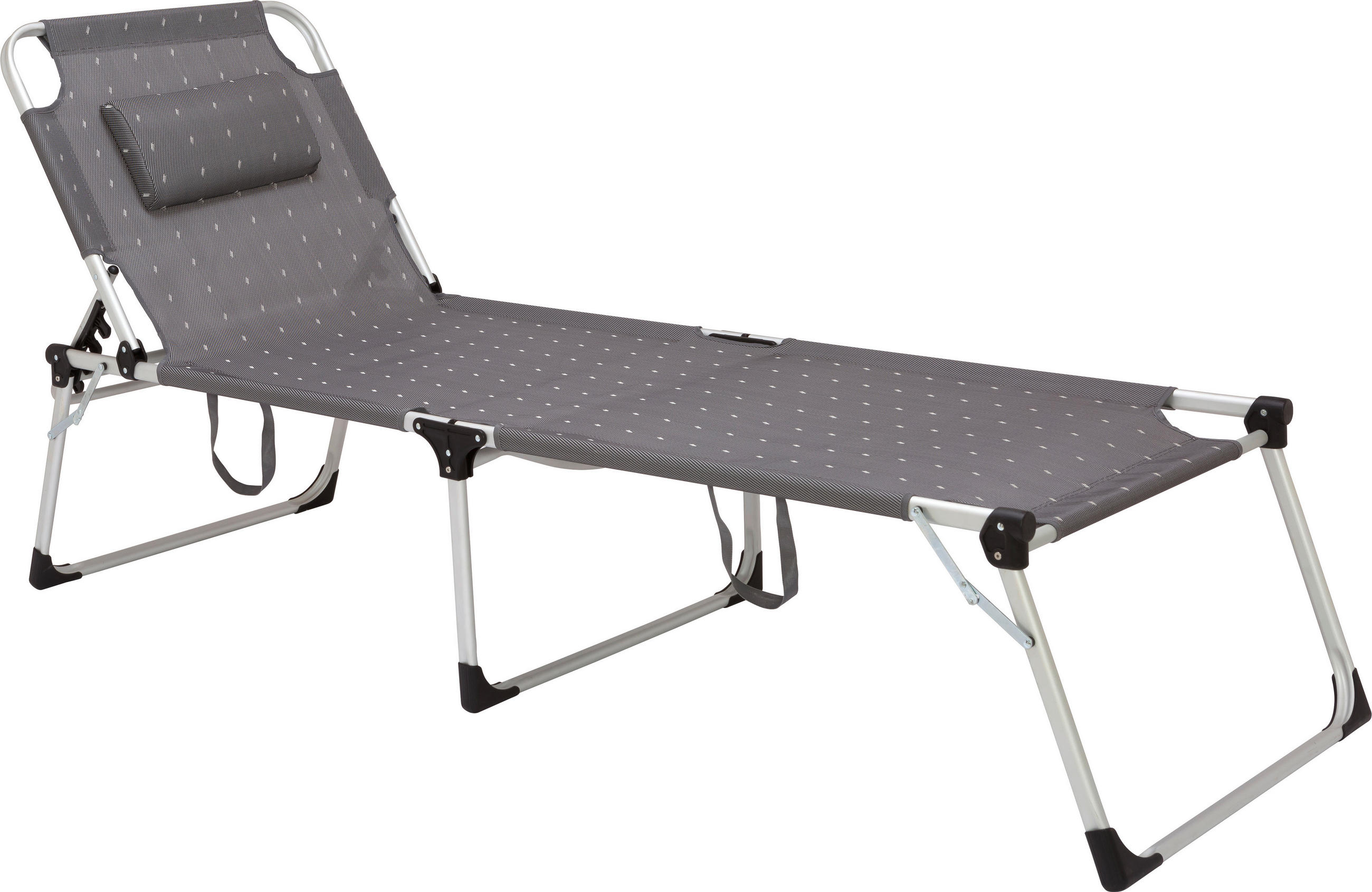 Sonnenliege Lucca Aluminium, Textillehne Verstellbar