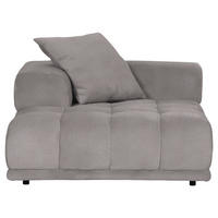 SOFAELEMENT in Flachgewebe Greige  - Greige/Schwarz, KONVENTIONELL, Kunststoff/Textil (125/66/155cm) - Carryhome