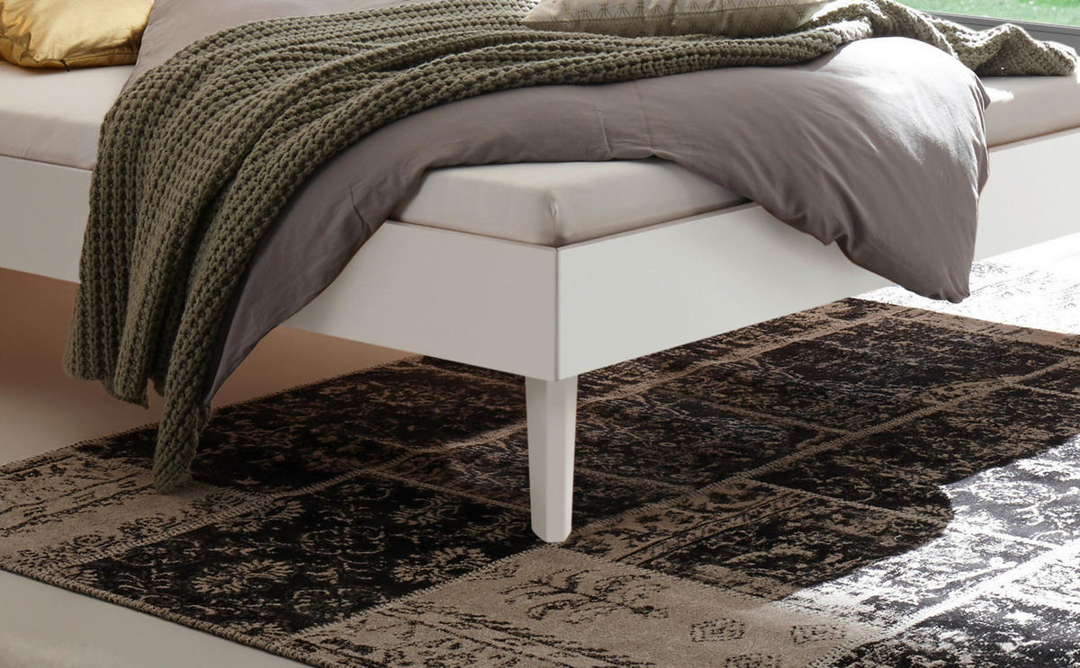 BETT 140/200 cm  in Weiss   - Weiss, Design, Holzwerkstoff (140/200cm) - Hasena