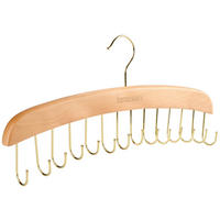 UMERAȘ PENTRU CRAVATE - culoare natur/șampanie, Basics, lemn/metal (40/1,8/17cm) - Homeware