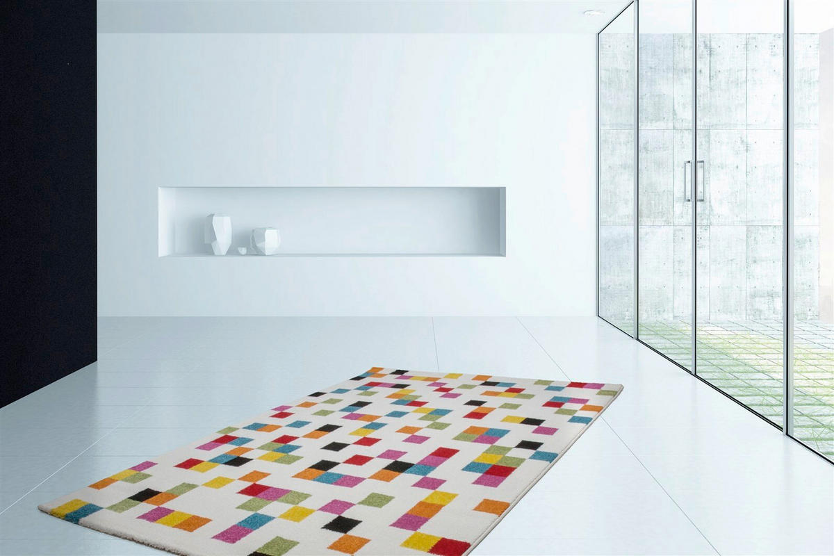 SÍKSZÖVÖTT SZŐNYEG   - többszínű, Basics, textil (120/170cm) - Kayoom
