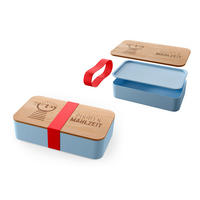 BROTBOX - Blau/Braun, Basics, Holz/Kunststoff (18/5/10cm)