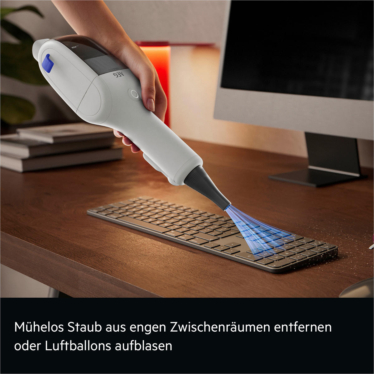 AKKU-HANDSTAUBSAUGER  - Weiß, Basics, Kunststoff (29,4/8,9/6,9cm) - AEG