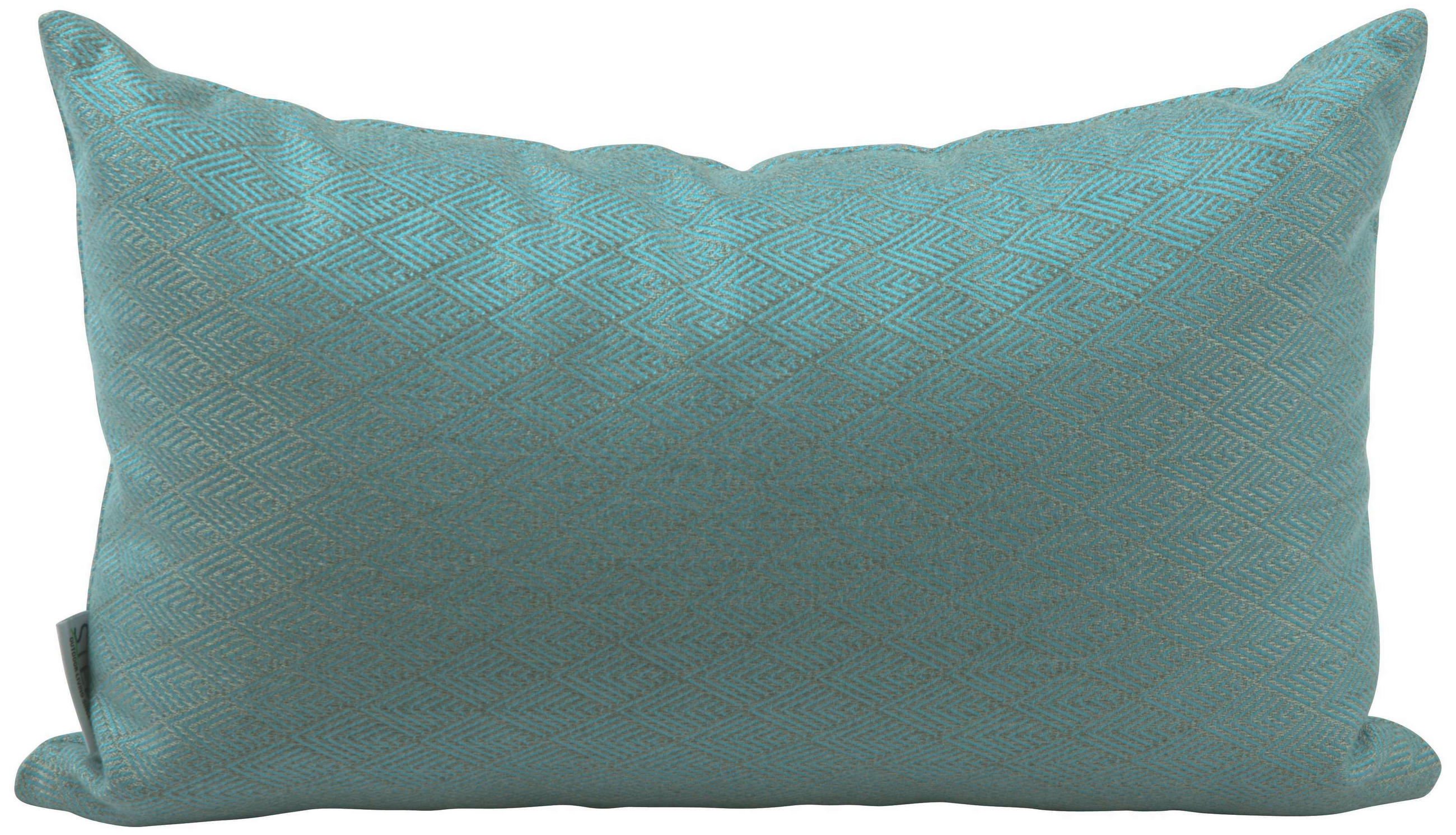 OUTDOOR-KISSEN Raute  - Hellblau, Basics, Textil (35/55cm) - Stern