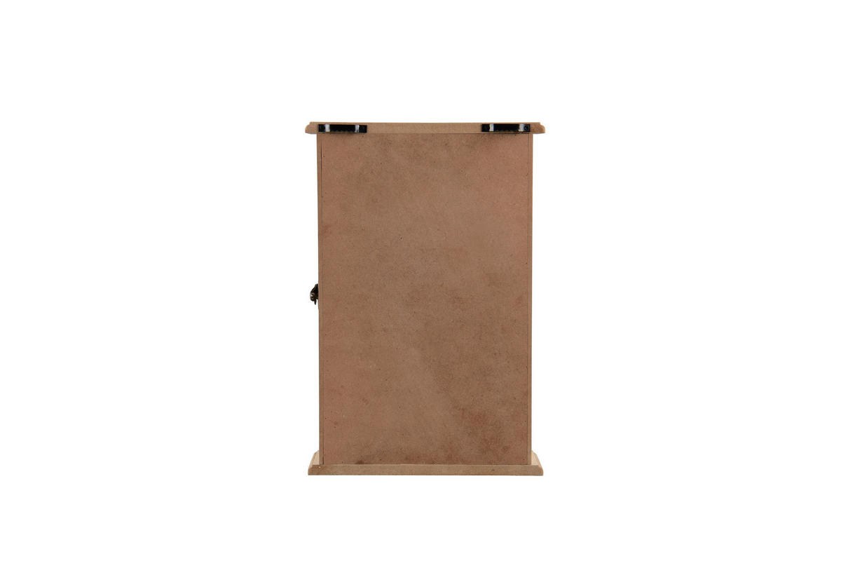 SCHLÜSSELKASTEN Naturfarben, Weiß  - Naturfarben/Weiß, Basics, Holzwerkstoff (20/30/6cm) - Milino