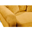 SCHLAFSOFA in Cord Gelb  - Gelb/Schwarz, KONVENTIONELL, Kunststoff/Textil (247/95/125cm) - Hom`in