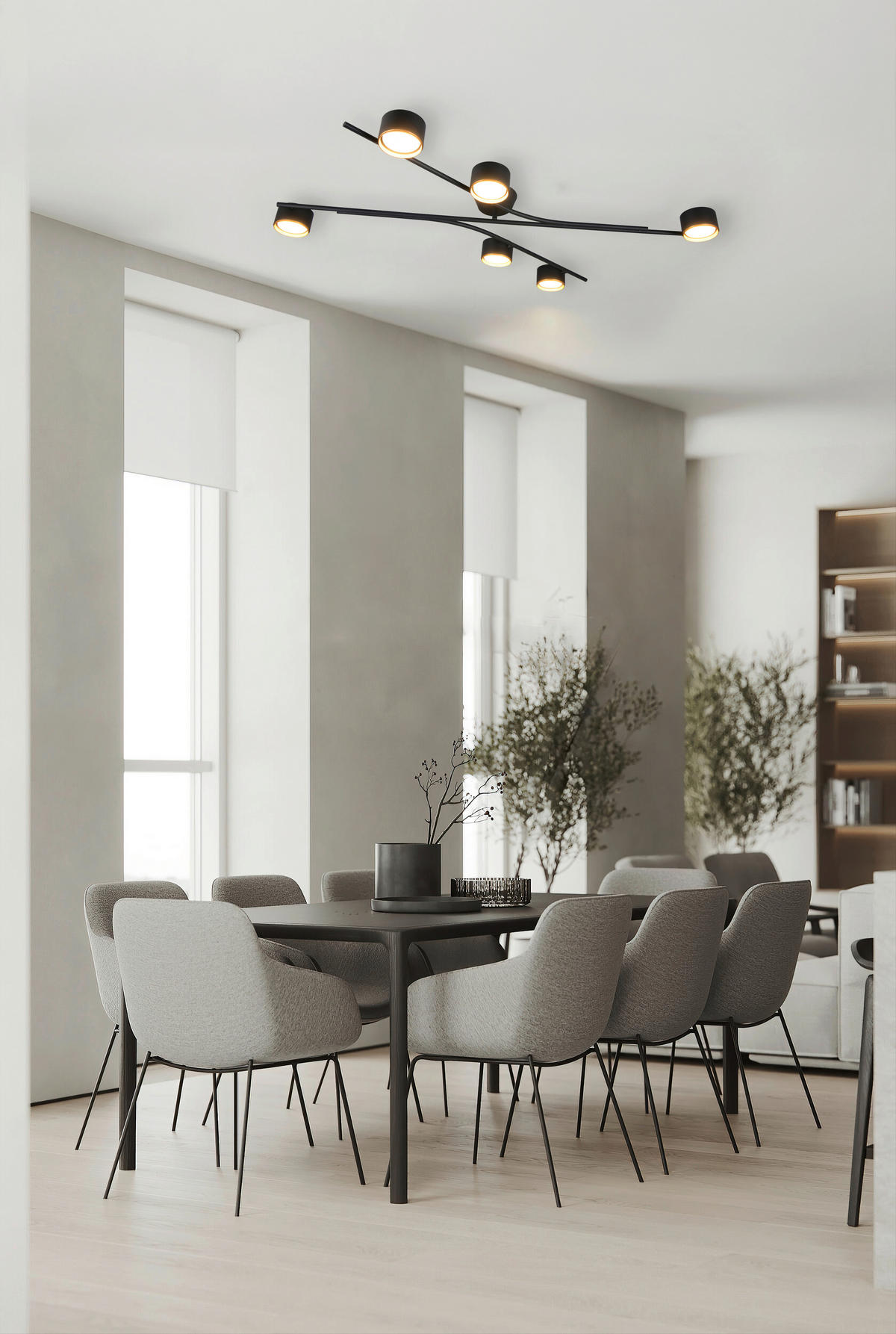 DECKENLEUCHTE Coda 113,5/75,5/11 cm   - Messingfarben/Goldfarben, Design, Metall (113,5/75,5/11cm) - Trio Leuchten