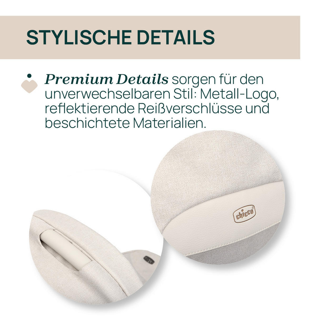LIEGEWANNE Flexi  - Beige, Basics, Textil (43/64/83cm) - Chicco