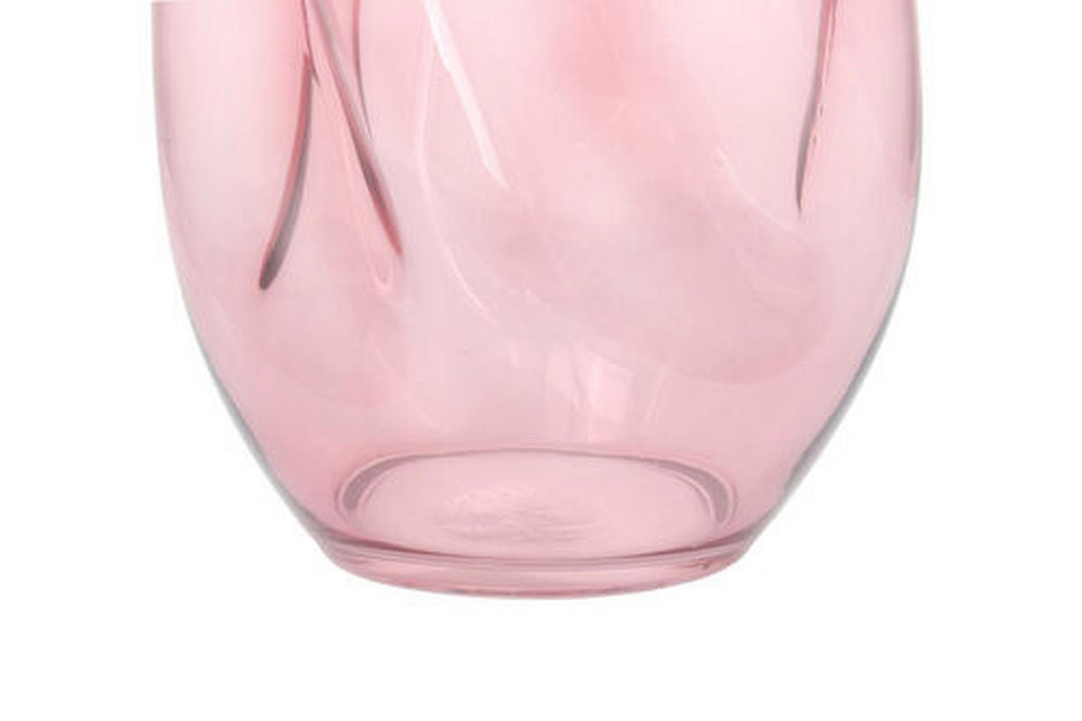 VASE  - Rosa, Design, Glas (15/25/15cm) - Kayoom