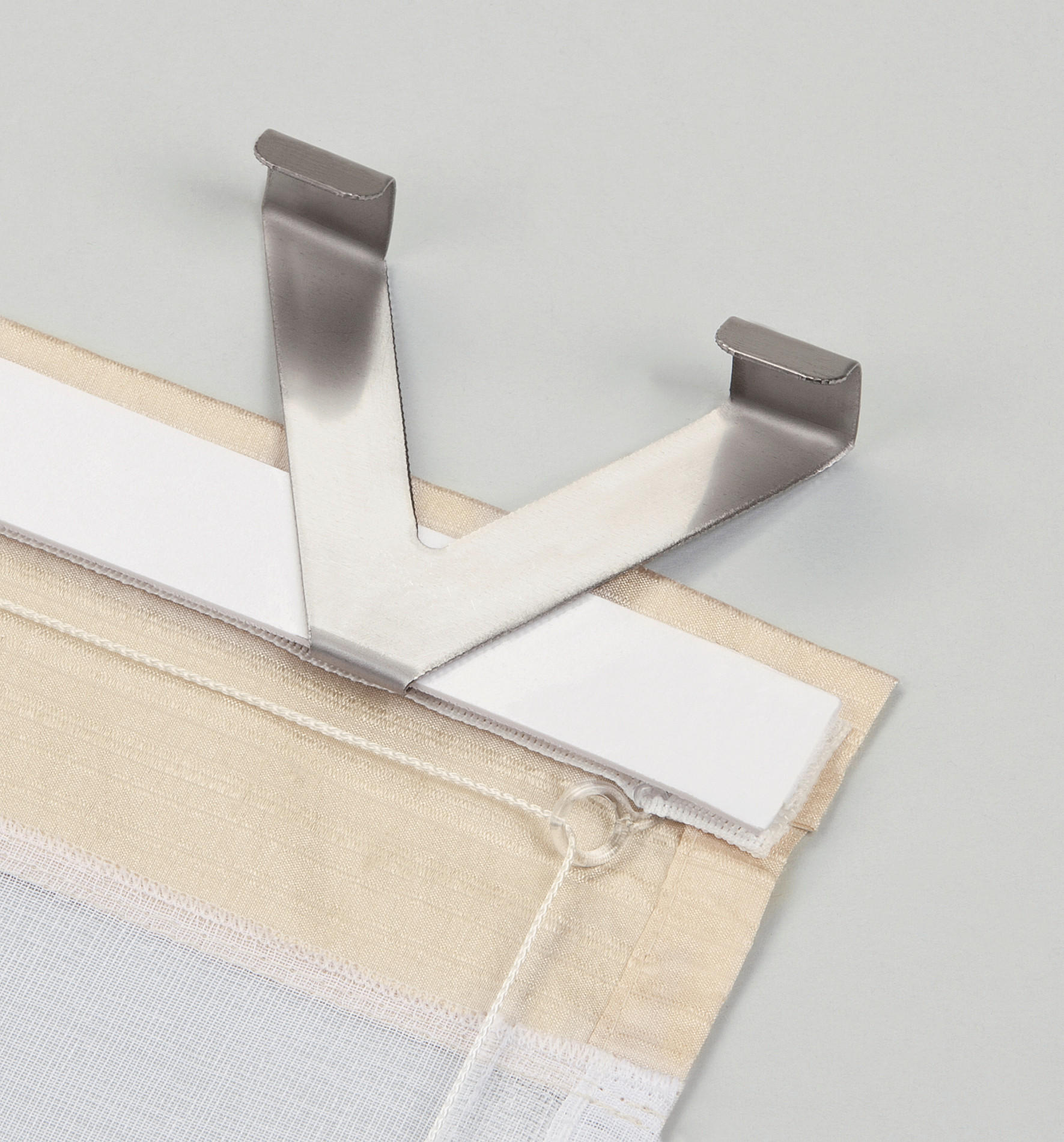 TÜR- UND FENSTERHAKEN  - Silberfarben, Basics, Metall (10cm)