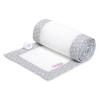 NESTCHEN babybay Nestchen 3D Mesh  - Hellgrau, Basics, Naturmaterialien (168/24/2cm) - Tobi
