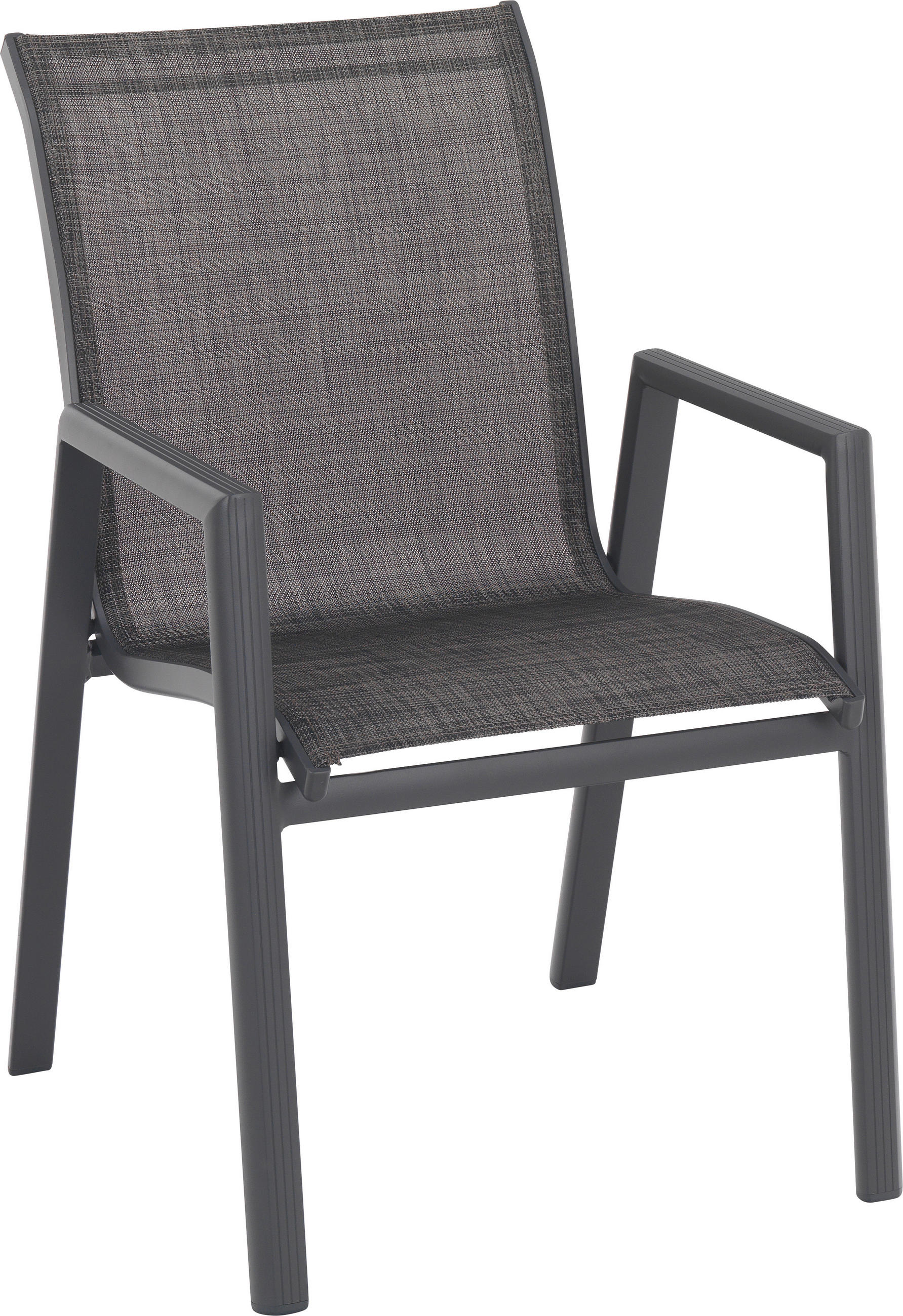 BAŠTENSKA STOLICA SLOŽIVA - tamnosiva/antracit, Dizajnerski, metal/tekstil (56/90/63cm) - Ambia Garden