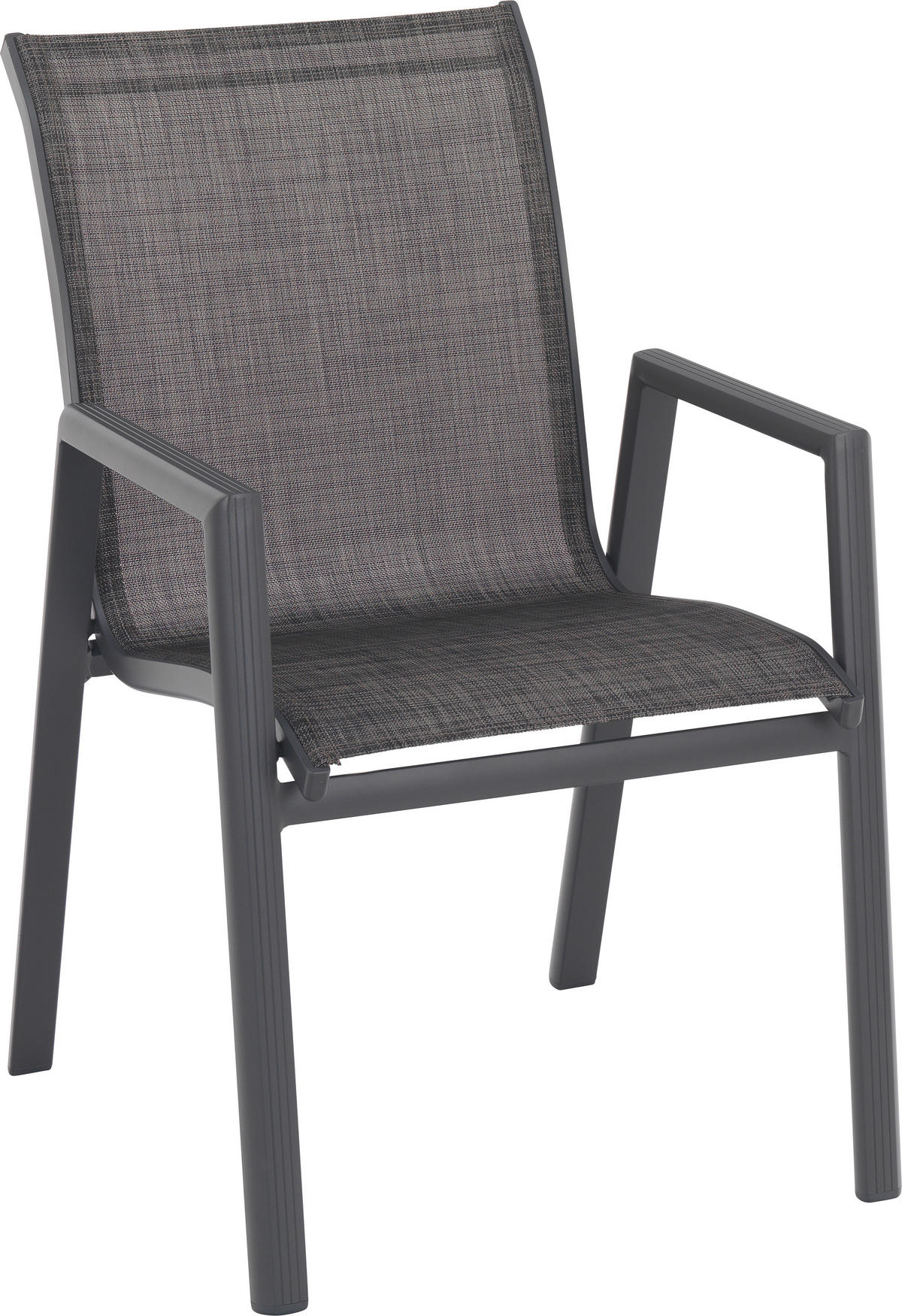 RAKÁSOLHATÓ KAROSSZÉK fém, textil antracit, sötétszürke  - sötétszürke/antracit, Design, textil/fém (56/90/63cm) - Ambia Garden