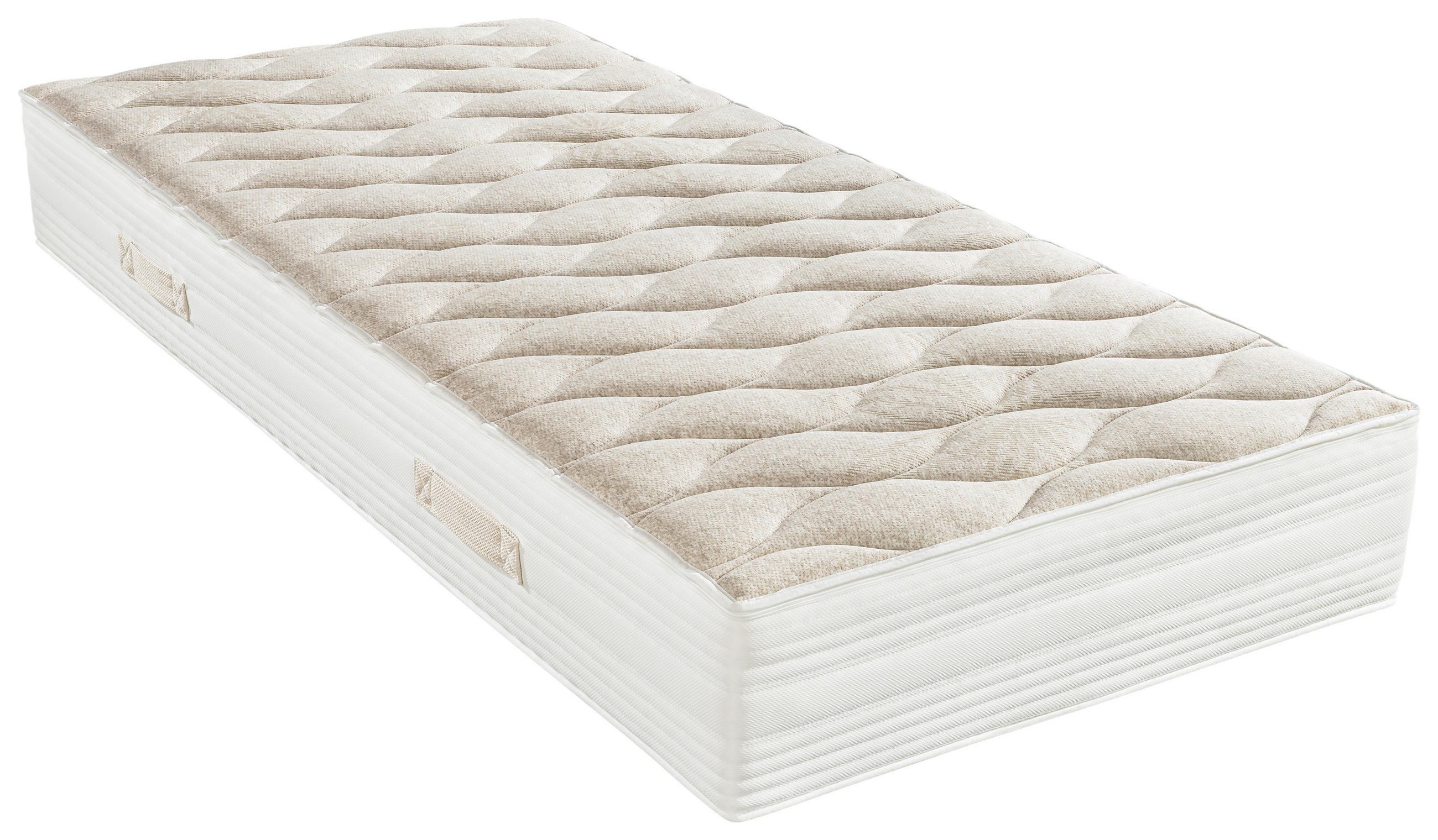 Thumbnail - Valnatura Komfortschaummatratze, Beige, Textil, H3, Füllung: Polyester, 100x200 cm, Oeko-Tex® Standard 100, Härtegradaus...