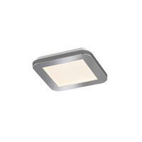 LED-DECKENLEUCHTE Gotland   - Chromfarben/Weiß, Basics, Glas/Kunststoff (17/17cm) - Fischer & Honsel
