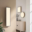 LED-DECKENLEUCHTE Ludwig 45/45/7,6 cm  - Opal/Graphitfarben, Natur, Holzwerkstoff/Kunststoff (45/45/7,6cm) - Novel