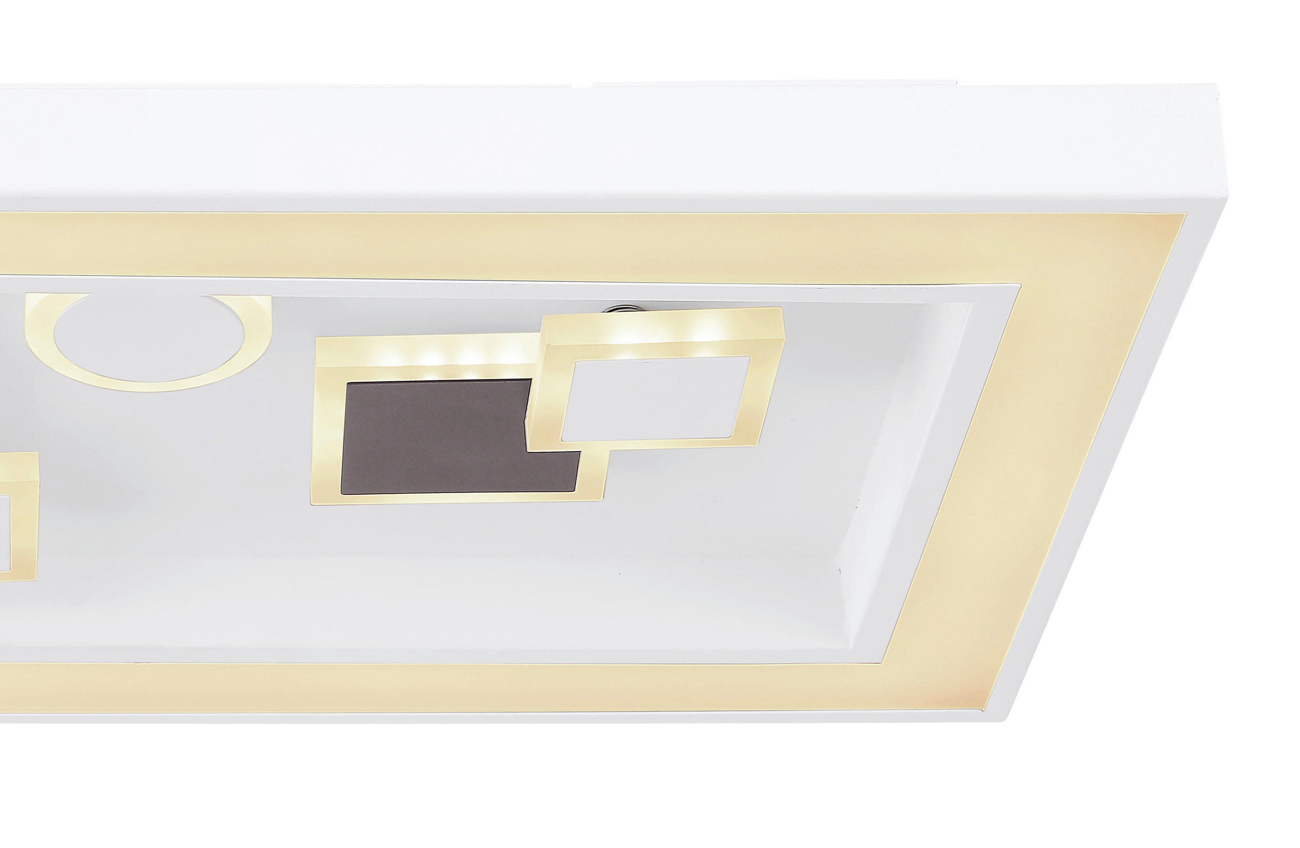 STROPNA LED-SVETILKA  Picture 36 W/4300 lm/3000-6000 K/230 V/ - bela/barve kapučina, Trend, kovina/umetna masa (60/30/7cm) - Novel