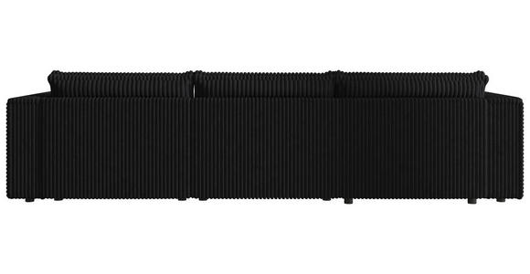 WOHNLANDSCHAFT Anthrazit Cord  - Anthrazit/Schwarz, MODERN, Kunststoff/Textil (153/350/153cm) - Xora