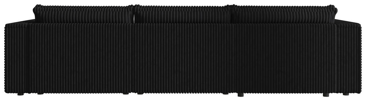 WOHNLANDSCHAFT Anthrazit Cord  - Anthrazit/Schwarz, MODERN, Kunststoff/Textil (153/350/153cm) - Xora