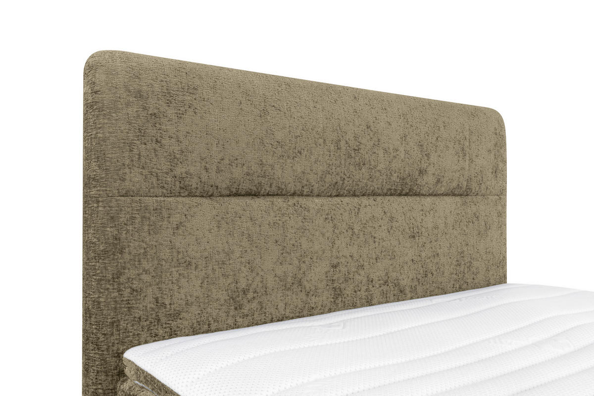 BOXSPRINGBETT 140/200 cm  in Cappuccino  - Schwarz/Cappuccino, Design, Textil/Metall (140/200cm) - Esposa