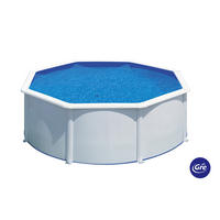 POOL-SET 2024 300/120 cm  - Weiß, KONVENTIONELL, Metall (300/120cm) - Gre